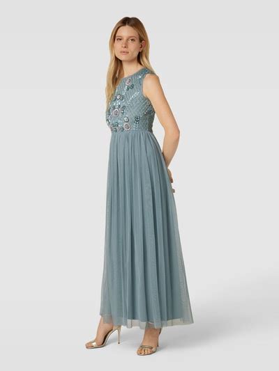 Lace Beads Abendkleid Mit Pailletten Und Ziersteinbesatz Mint