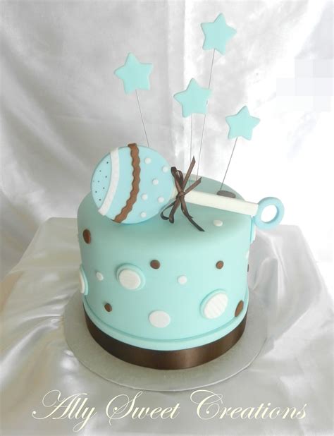 Ally Sweet Creations Baby Shower One Tier Cake