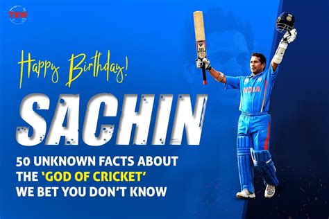 Lesser Known Facts About Sachin Tendulkar Celebrating His Legacy