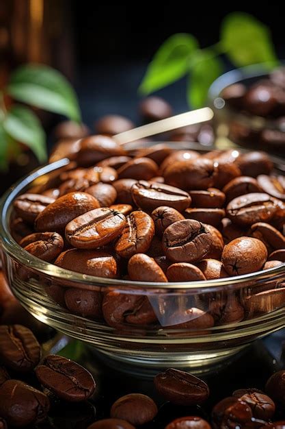 Premium Photo Closeup Roasted Coffee Beans Colombian Coffee