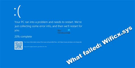 Fix Wificx Sys Failed Blue Screen On Windows