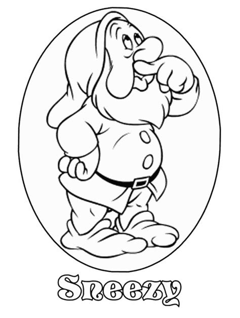 Free Printable Seven Dwarfs Coloring Pages