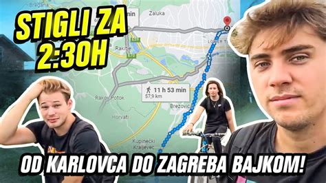 OD KARLOVCA DO ZAGREBA BICIKLOM LJUDI SU NAM DAVALI HRANU I VODU