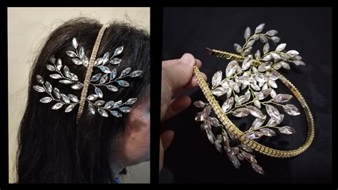 طريقة عمل اكسسوار شعر العروس Bridal hair accessories headpiece YouTube