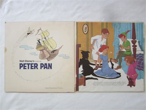 Walt Disney S Peter Pan Story Book Vinyl Lp Record Album Original