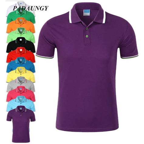 Padaungy Brand Clothing Summer Top Solid Polo Shirt Masculina Slim Fit