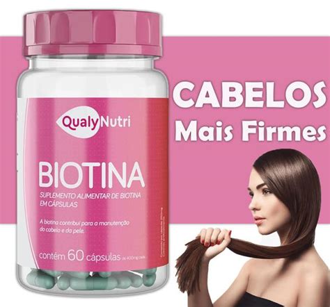 Biotina Qualynutri Cabelo Pele E Unha C 60 Caps Biotina Magazine