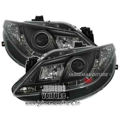 Scheinwerfer Vorne Leds Devil Eyes Seat Ibiza 6J Schwarz