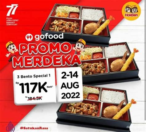 Promo Merdeka Hokben Banyak Diskon Di Gofood Dan Grabfood Agustus