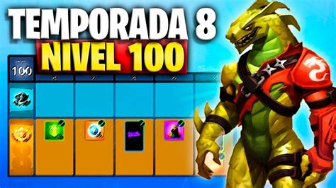 Pase De Batalla 8 Skin Nivel 100 Y Todo Comprado De Fortnite