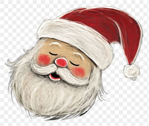 Png Santa Cluas Head Sketch Free Png Rawpixel