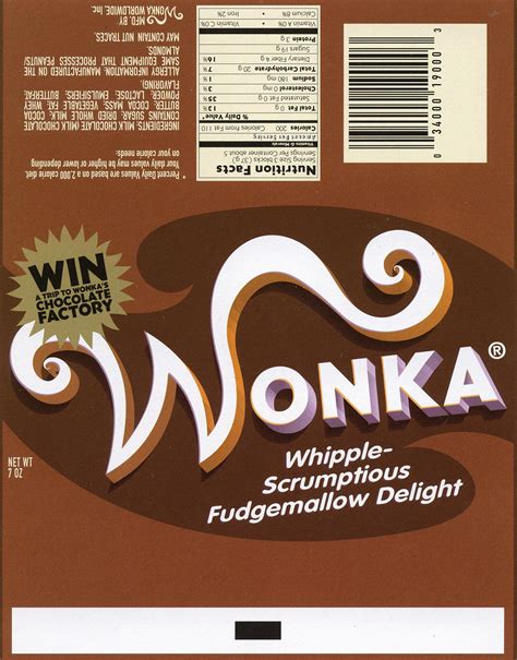 Free Printable Wonka Bar Wrapper Template - Printable Templates Free