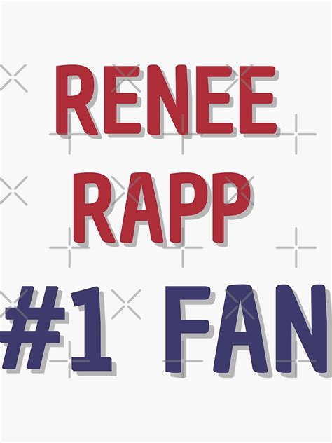 Renee Rapp 1 Fan Sticker For Sale By Rybariuns Redbubble