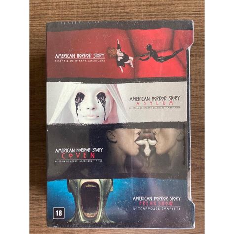 Box Dvd American Horror Story 1 A 4 Temporada Novo Original E Lacrado