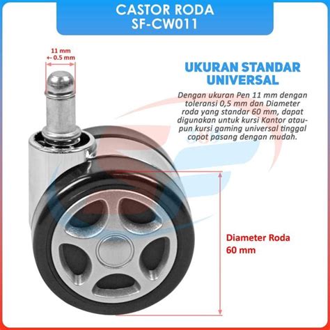 Jual Miliki Castor Roda Tancap Kursi Kantor Office Chair Staff Direk