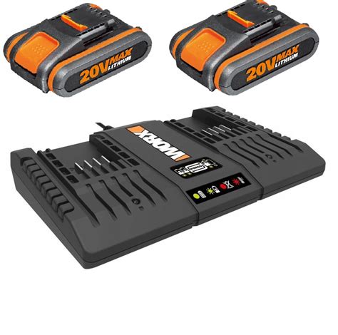 WORX Zestaw 2X AKUMULATOR 2 5AH 20V ładowarka 12046267703