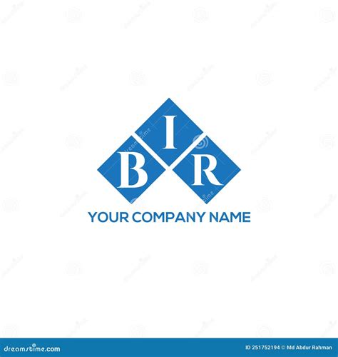 Bir Letter Logo Design On White Background Bir Creative Initials