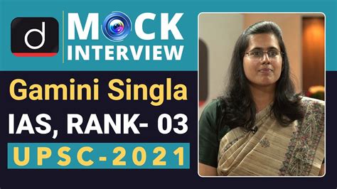 Gamini Singla Rank Ias Upsc English Medium Mock