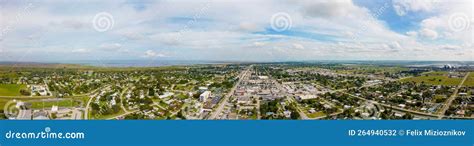 Aerial Panorama Clewiston Florida Stock Photo - Image of florida, angle ...