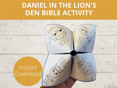 Daniel In The Lion S Den Bible Story Activity Sunday School Craft