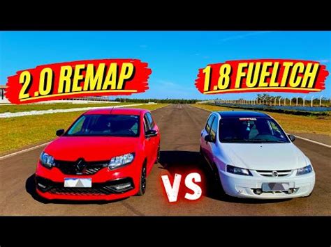 CELTA 1 8 ASPIRADO Vs SANDERO RS Remap X Fueltech YouTube