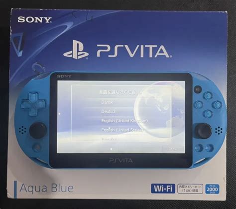 Sony Ps Vita Pch Za Gb Console Aqua Blue Picclick Uk