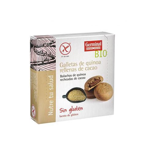 Galletas Quinoa Rellenas De Cacao Bio Sin Gluten Kekse Germinal Bio