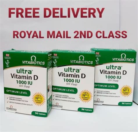 VITABIOTICS ULTRA VITAMIN D 1000 IU D3 25ug OPTIMUM LEVEL 96 TABLETS