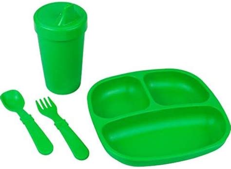 Re Play Made In Usa Toddler Dinnerware Set No Spill Sippy