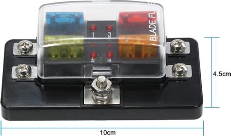 Caja De Fusibles De Hoja Dc V V V As Con Bloque Indicador Led