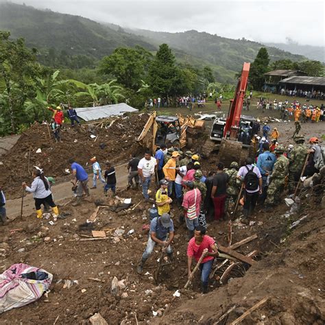 Colombie Un Glissement De Terrain Fait Au Moins Morts