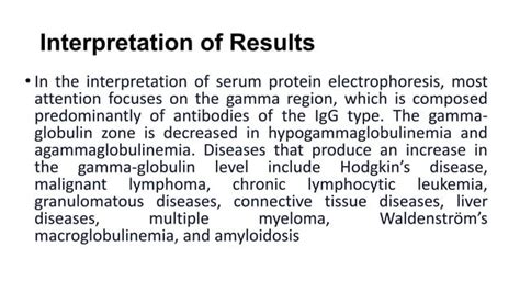 Understanding And Interpreting Serum Protein Electrophoresis Ppt