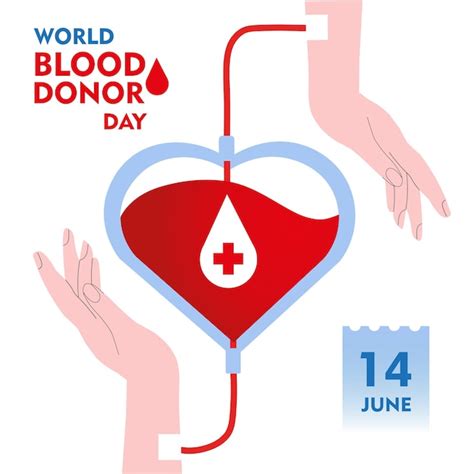 Premium Vector World Blood Donor Day