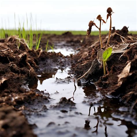 Suelo De Turba Húmedo Compuesto Por Maeri De Planta Descompuesta Foto