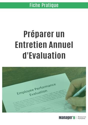 Préparer un Entretien Annuel d Evaluation