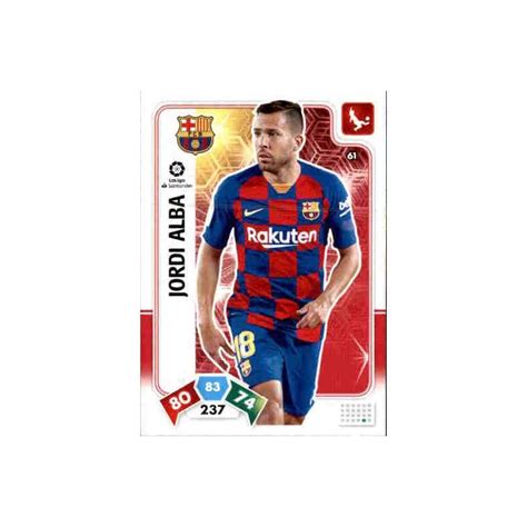 Oferta Especial Cromo Jordi Alba Barcelona Adrenalyn Xl Liga Santander