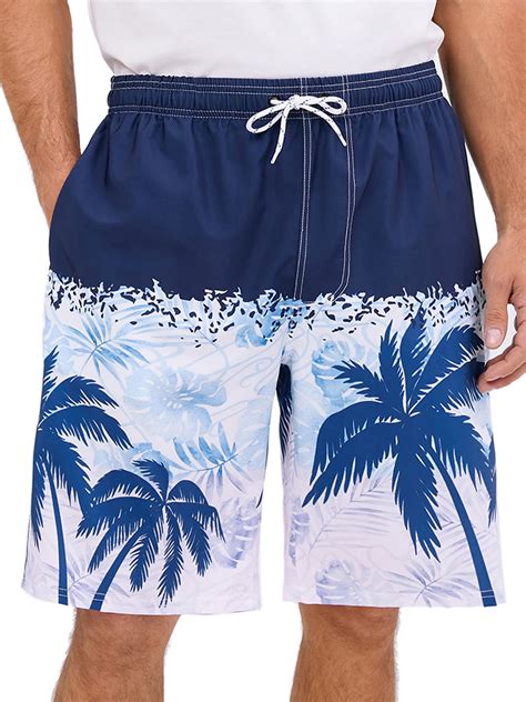 Lelinta Mens Swim Trunks Board Shorts Bathing Suits Elastic Waist