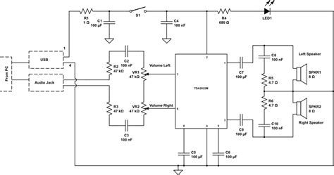 Audio To Usb Converter Circuit Diagram