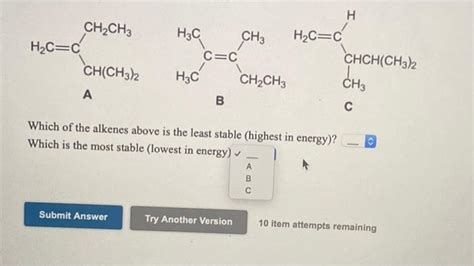 Solved H₂C C CH2CH3 H2C C CH CH3 2 A H H3C CH3 H2C C C C Chegg