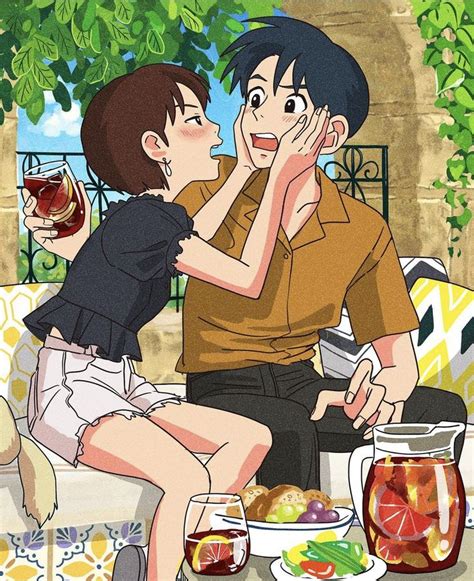 Seiji And Shizuku Studio Ghibli Poster Studio Ghibli Art Studio