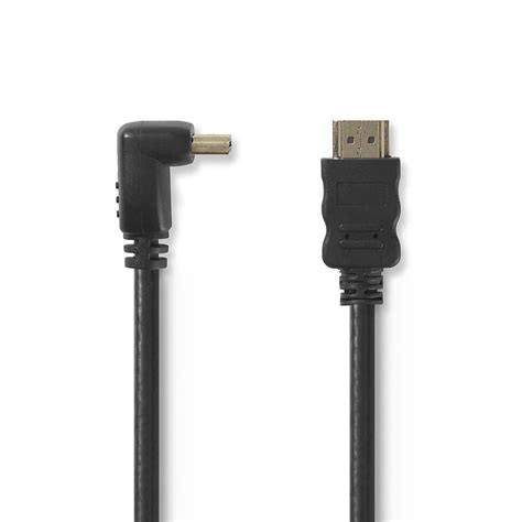 Nedis Câble HDMI coudé à 270 haute vitesse avec Ethernet Noir 1 5