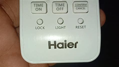 Haier Heat Pump Remote Control Manual