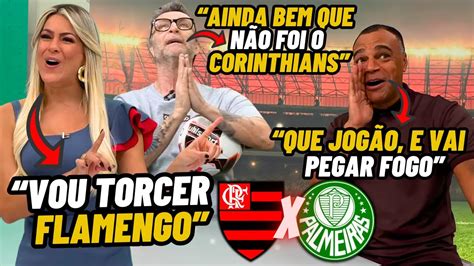 Renata Fan Denilson e Neto dão seu PALPITES para FLAMENGO x PALMEIRAS