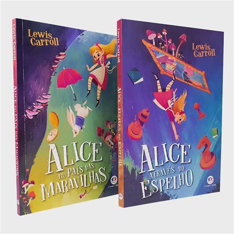 Kit Livros Lewis Carroll Alice No Pa S Das Maravilhas Alice Atrav S