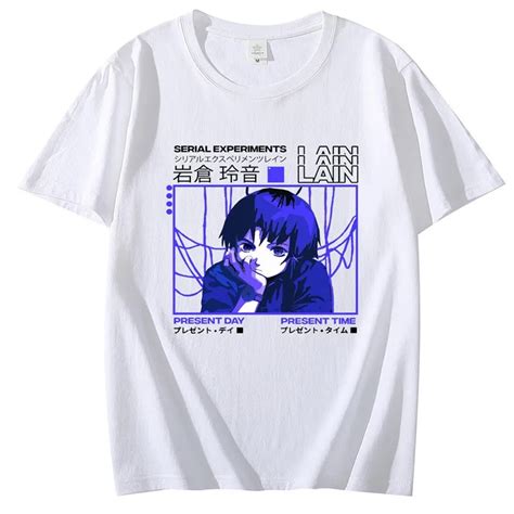 Serial Experiments Lain Blouse Basic Soft Viral Glitch Iwakura Korean