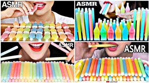 [asmr Eating] Nik L Nips Wax Bottles Candy Drinks Kẹo đồ Uống Chai