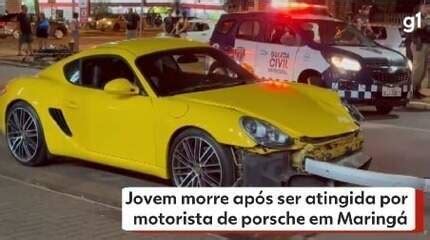 Jovem morre após ser atingida por motorista de Porsche em Maringá