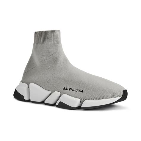 Balenciaga Speed Knit Sock 20 Grey Black Crepslocker