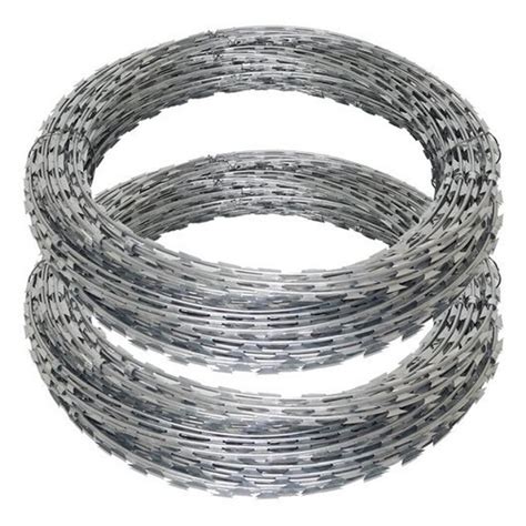 Home Store Galvanised Concertina Barbed Tape Kg Mm D X M L