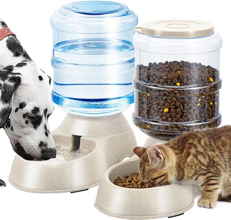 Amazon 2 Pack Automatic Cat Feeder And Water Dispenser In Set Pet